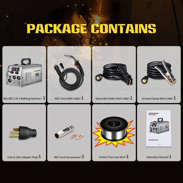 SSIMDER MIG-140S sin gas 2 en 1 soldador mig