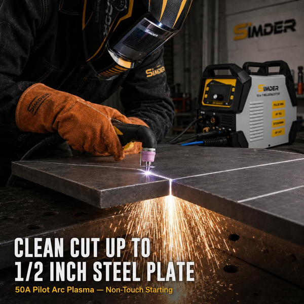 SSimder SD-4050 Pro 10-in-1 Aluminum MIG Welder Plasma Cutter Combo