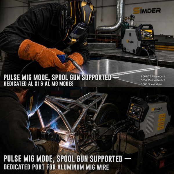 SSimder SD-4050 Pro 10-in-1 Aluminum MIG Welder Plasma Cutter Combo