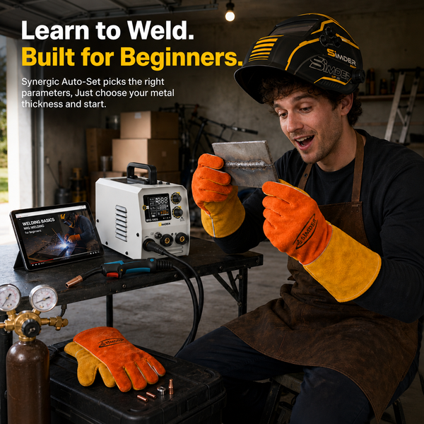 SSimder MIG-140 Gasless 3 in 1 Pulse MIG Welder