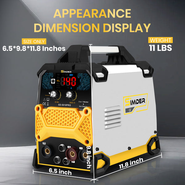 SSimder SD-5010 PRO 5-in-1 Welder, Hot Stapler&Soldering Iron