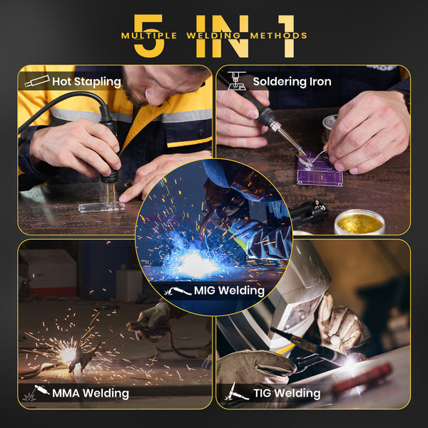 SSimder SD-5010 PRO 5-in-1 Welder, Hot Stapler&Soldering Iron