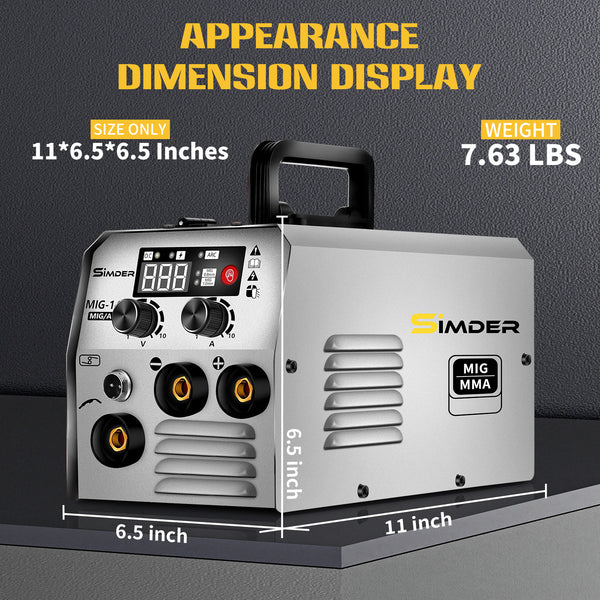 SSIMDER MIG-140S sin gas 2 en 1 soldador mig