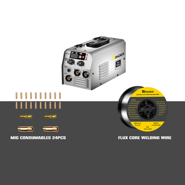 SSimder MIG-140S Gasless 3 in 1 MIG Welder