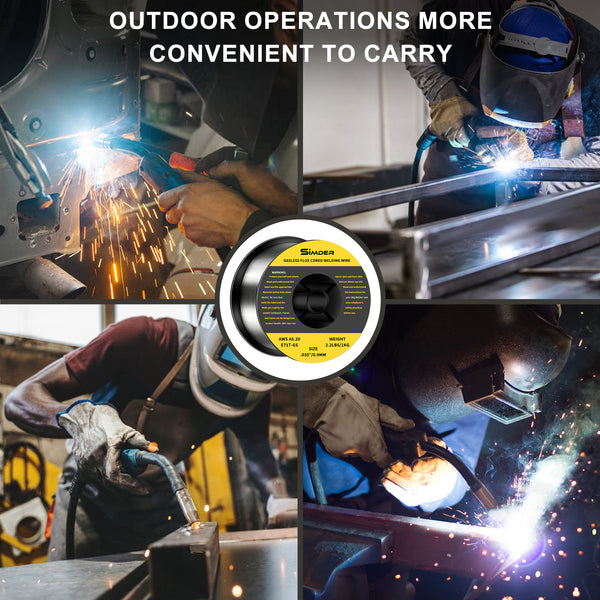 SSimder Flux Core Welding Wire E71TGS.035" 2lbs