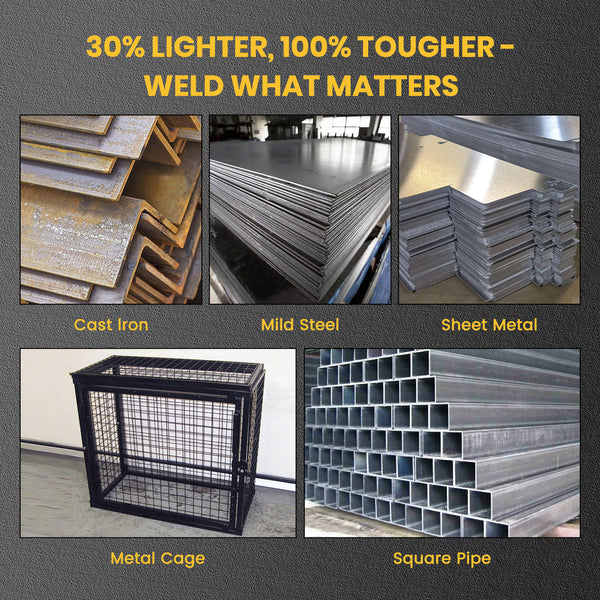 SSimder Mini Stick Welder 110V 220V Dual Voltage 4.98LB Portable Welding Machine IGBT Inverter ARC Force Adjustable ARC Welder for Workshop Outdoor Supports E6013 E7018 Rods 1/16" 1/8"