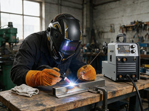 Lift TIG welding thin steel sheet with the Simder MIG-140Pro