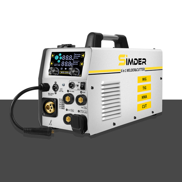 SSIMDER MIG-250 6 In 1 Welder&Plasma Cutter Welder