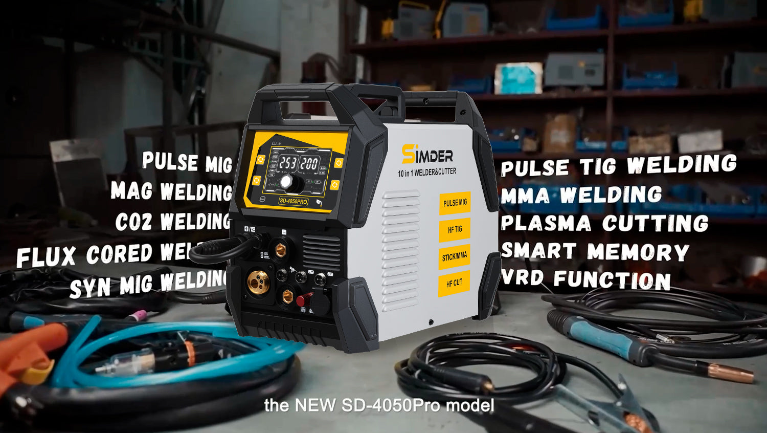 SSimder SD-4050 Pro 10-in-1 Aluminum MIG Welder Plasma Cutter