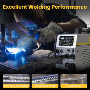 SSimder MIG-250 6 In 1 Welder&Plasma Cutter Welder