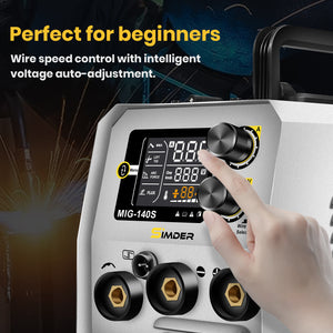 SSimder MIG-140S Gasless 3 in 1 MIG Welder