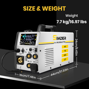 SSimder MIG-250 6 In 1 Welder&Plasma Cutter Welder
