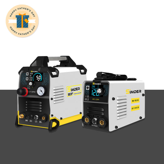 Taglierina al plasma ad arco pilota SSIMDER CUT-50PRO + saldatrice 2 in 1 ARC-120M e pinzatrice a caldo