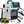SIMDER 5-in-1 MIG welding machine kit with a silver and black machine body, a digital display screen, a welding torch, two large spools of welding wire, and various connector clips and tips on a white background.