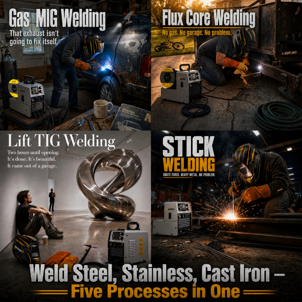 SSimder MIG-140 Pro 5 in 1 Pulse MIG Welder