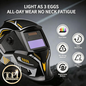 SSimder Auto Darkening True View Welding Helmet RLM-1000