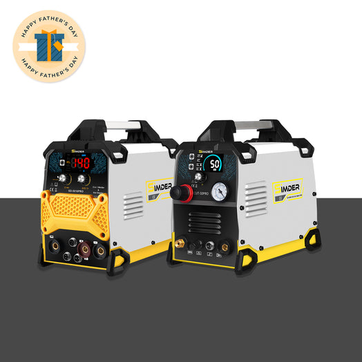 Taglierina al plasma ad arco pilota SSIMDER CUT-50PRO + saldatrice 5 in 1 SD-5010PRO, pinzatrice a caldo e saldatore
