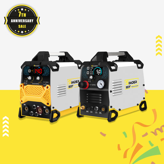 SSIMDER CUT-50PRO Pilot Arc Plasma Cutter + SD-5010PRO 5-in-1 Welder, Hot Stapler&Soldering Iron