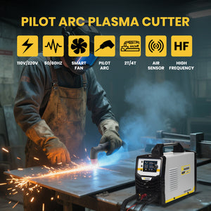 SSimder Upgraded CUT-50 PRO Pilot Arc Plasma Cutter