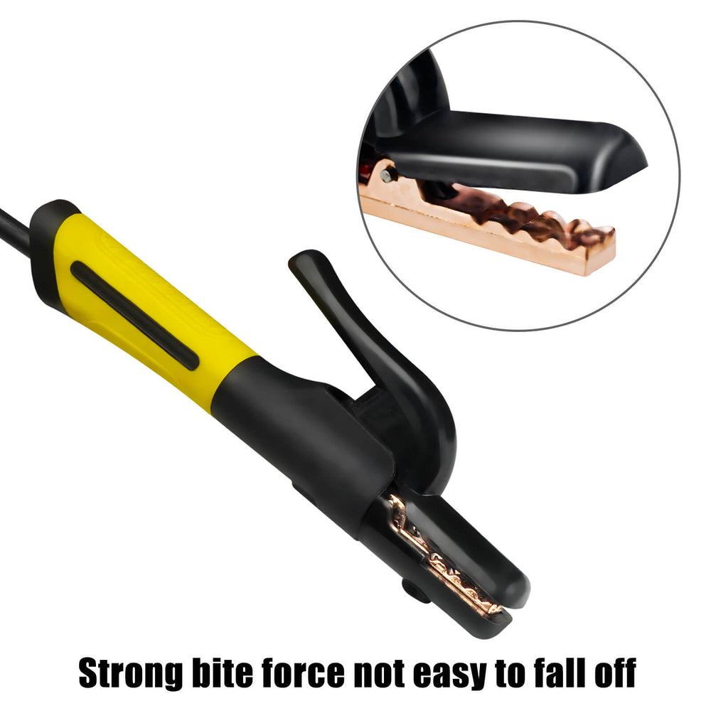 9.8ft Heavy Duty Welding Electrode Holder&Ground Clamp｜SSimder Welder