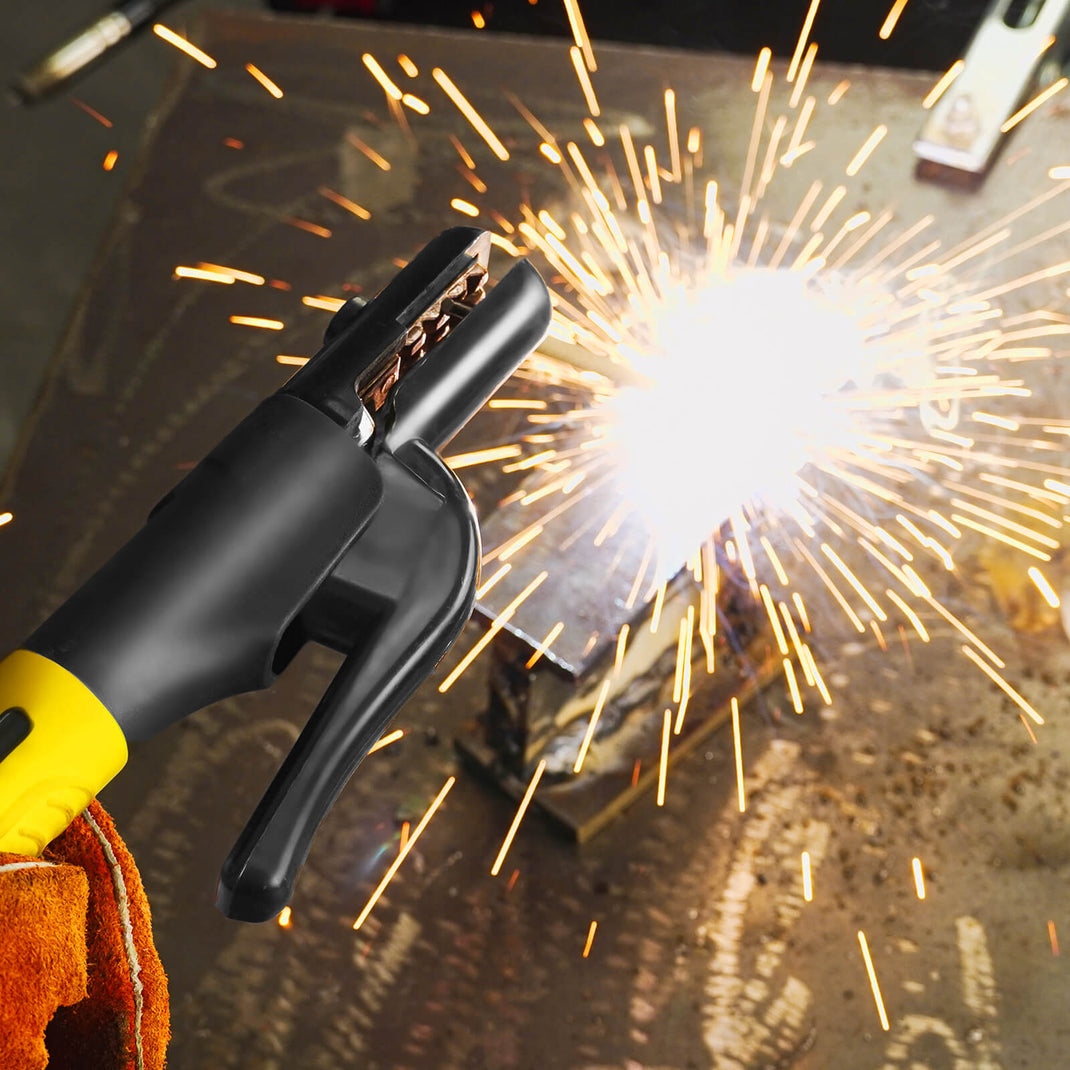 9.8ft Heavy Duty Welding Electrode Holder&Ground Clamp｜SSimder Welder