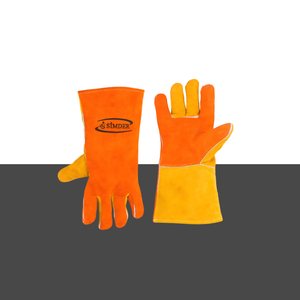Les gants de soudage travaillent des gants de barbecue en cuir Cowskin Welder