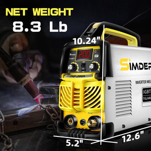 size and weight of tig-200