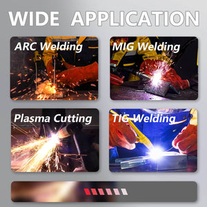 Auto Darkening True View Welding Helmet is Great For TIG MIG MMA, Plasma Applications with Grinding Feature.